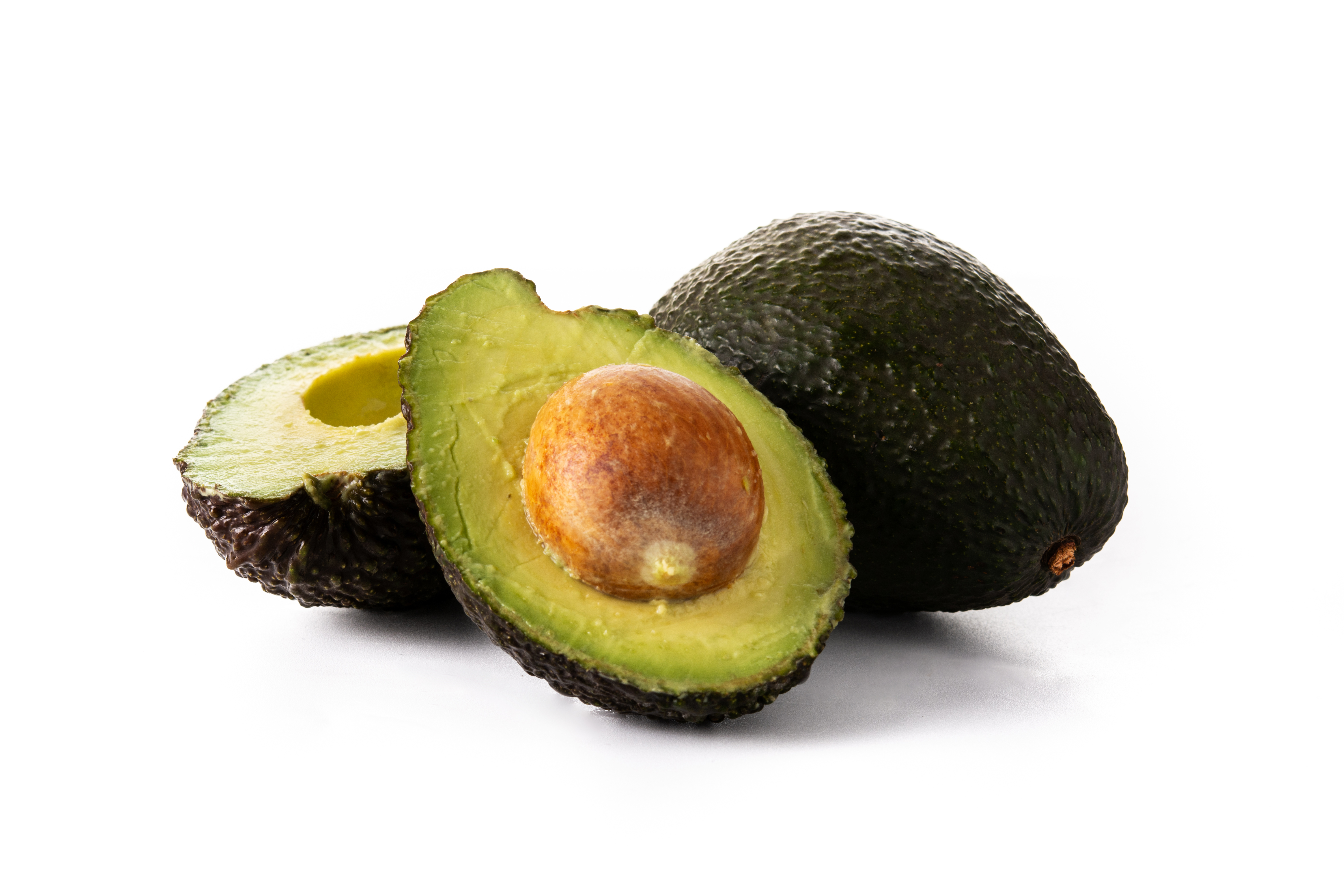 Avocat Frais Isole Sur Fond Blanc